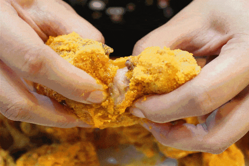 吃炸鸡瓜,美味与创意的完美融合